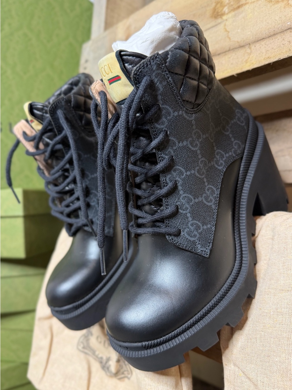 🖤 Rare Gucci Platform Boots- authentic